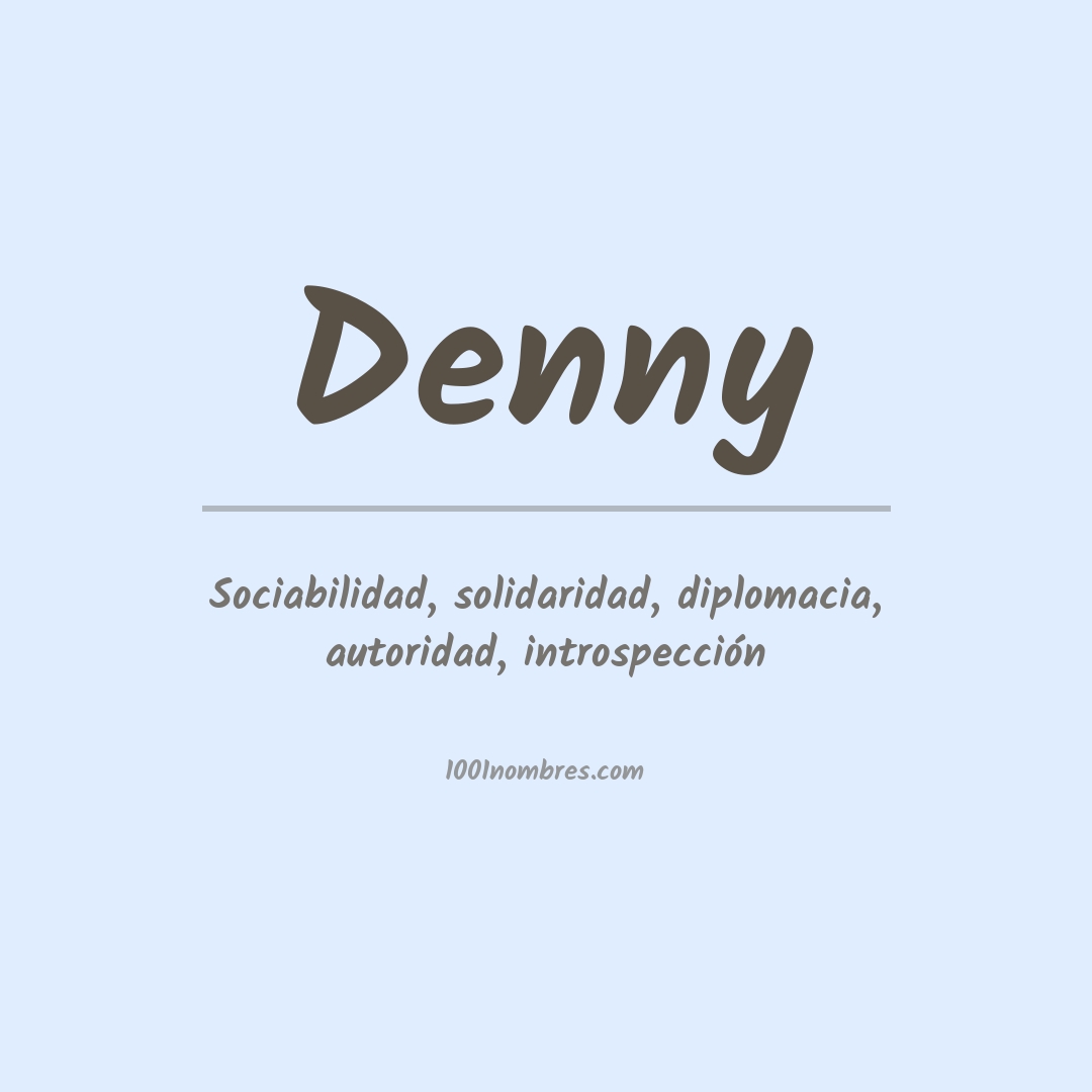 Significado del nombre Denny
