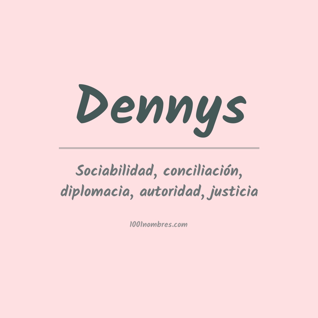 Significado del nombre Dennys