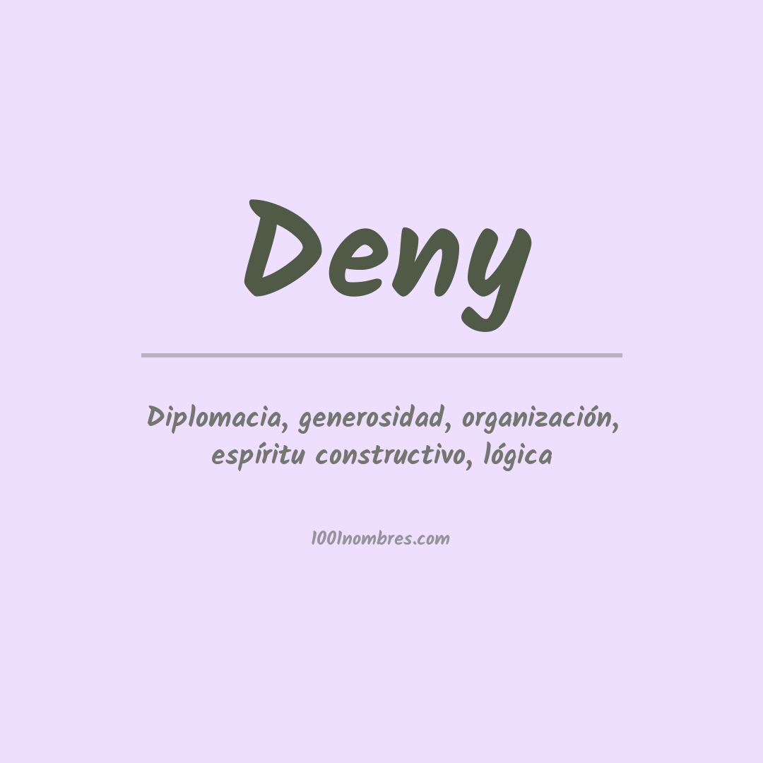 Significado del nombre Deny