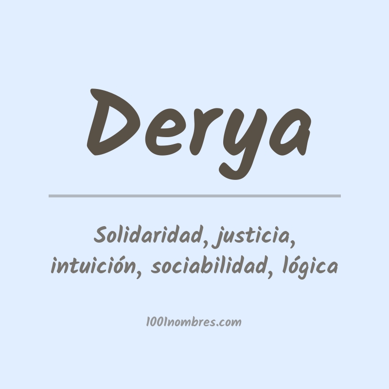 Significado del nombre Derya