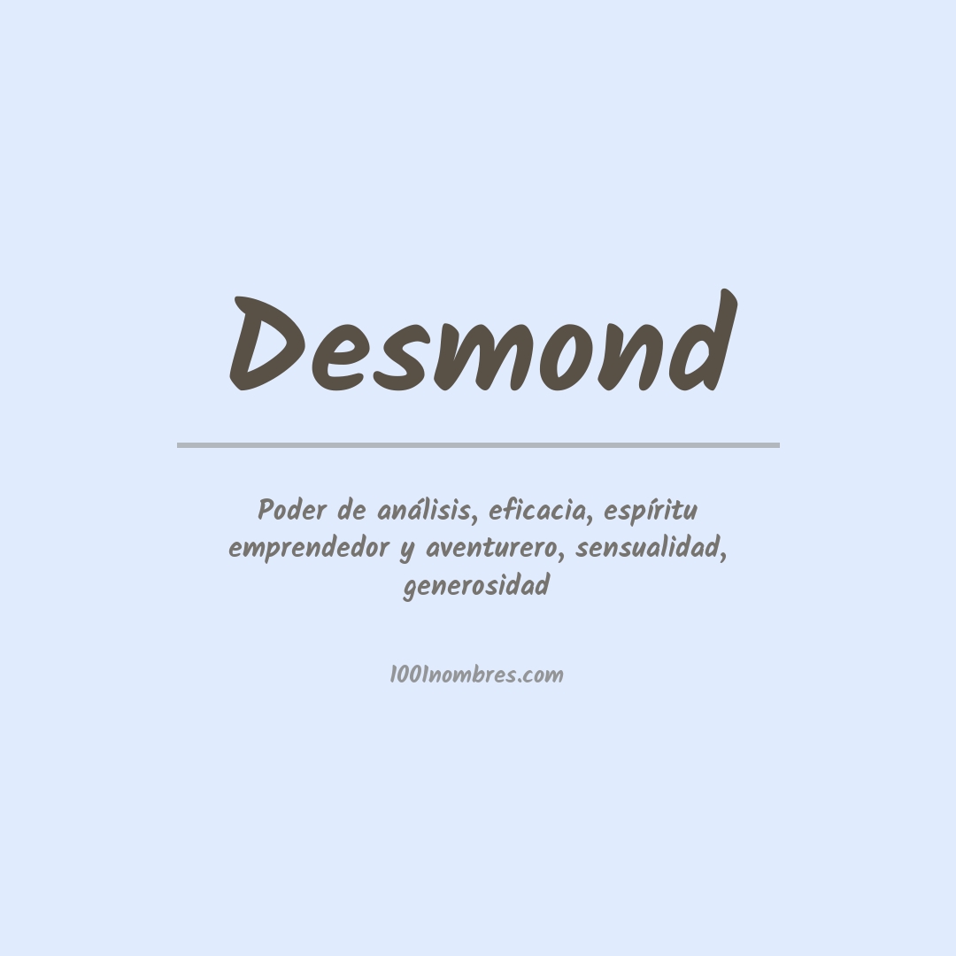 Significado del nombre Desmond