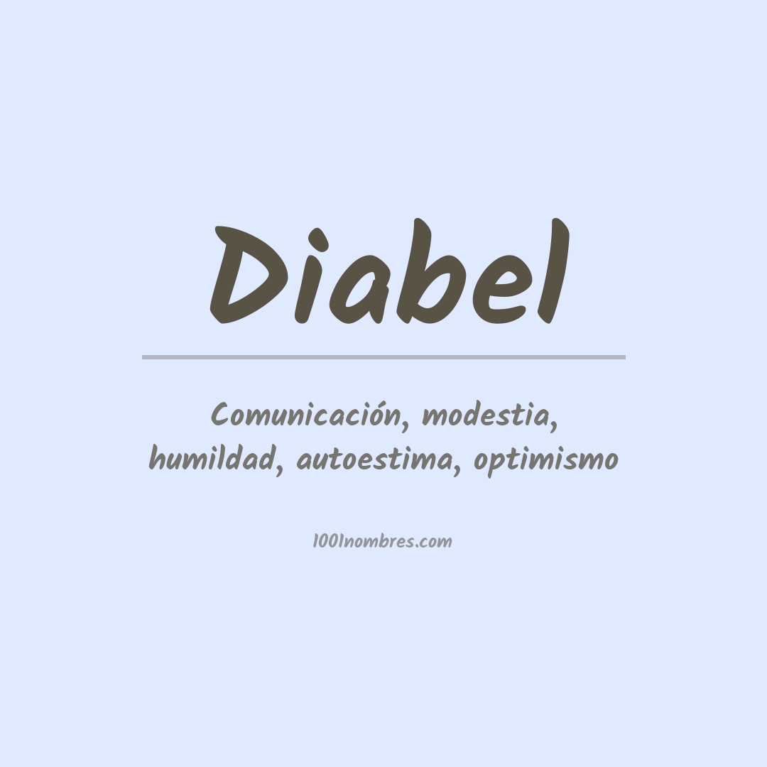 Significado del nombre Diabel