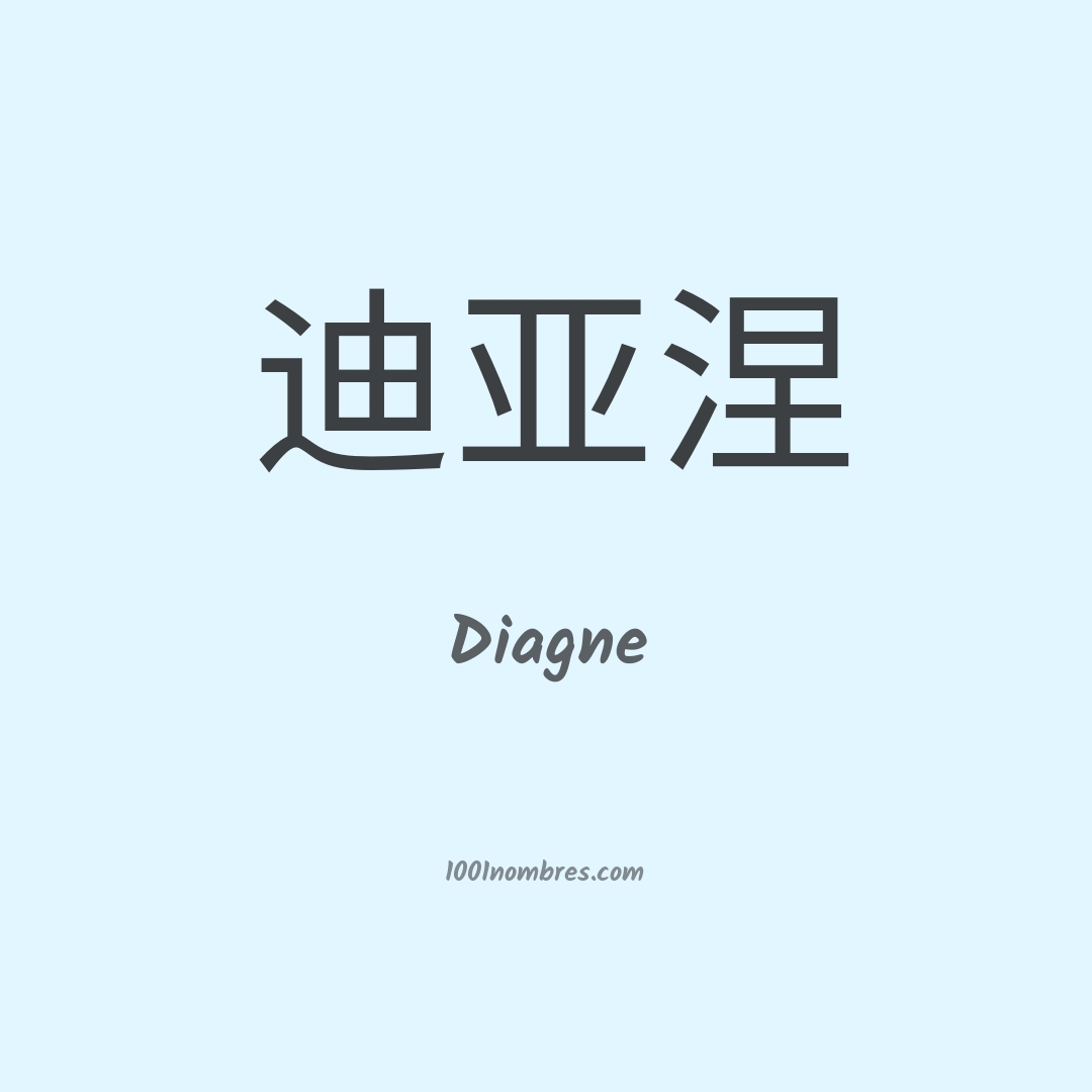 Diagne en chino Diagne en chino