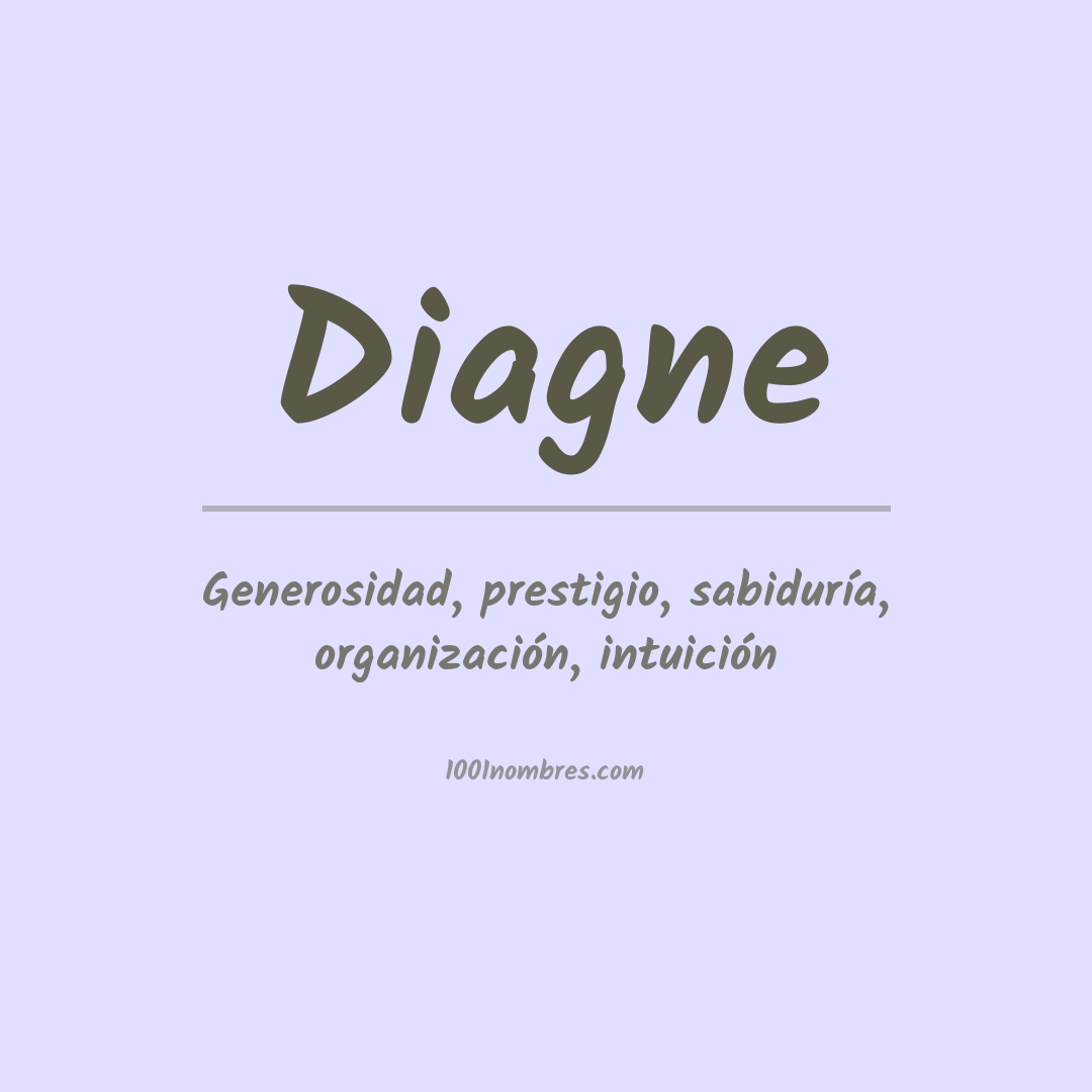 Significado del nombre Diagne Significado del nombre Diagne