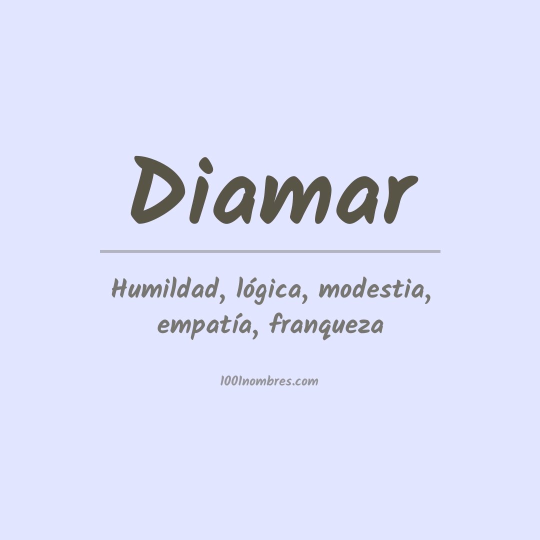 Significado del nombre Diamar Significado del nombre Diamar