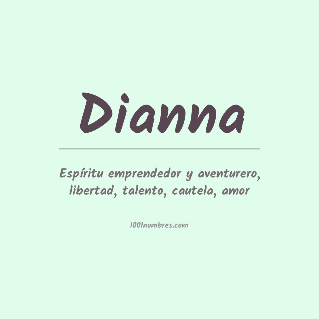 Significado del nombre Dianna