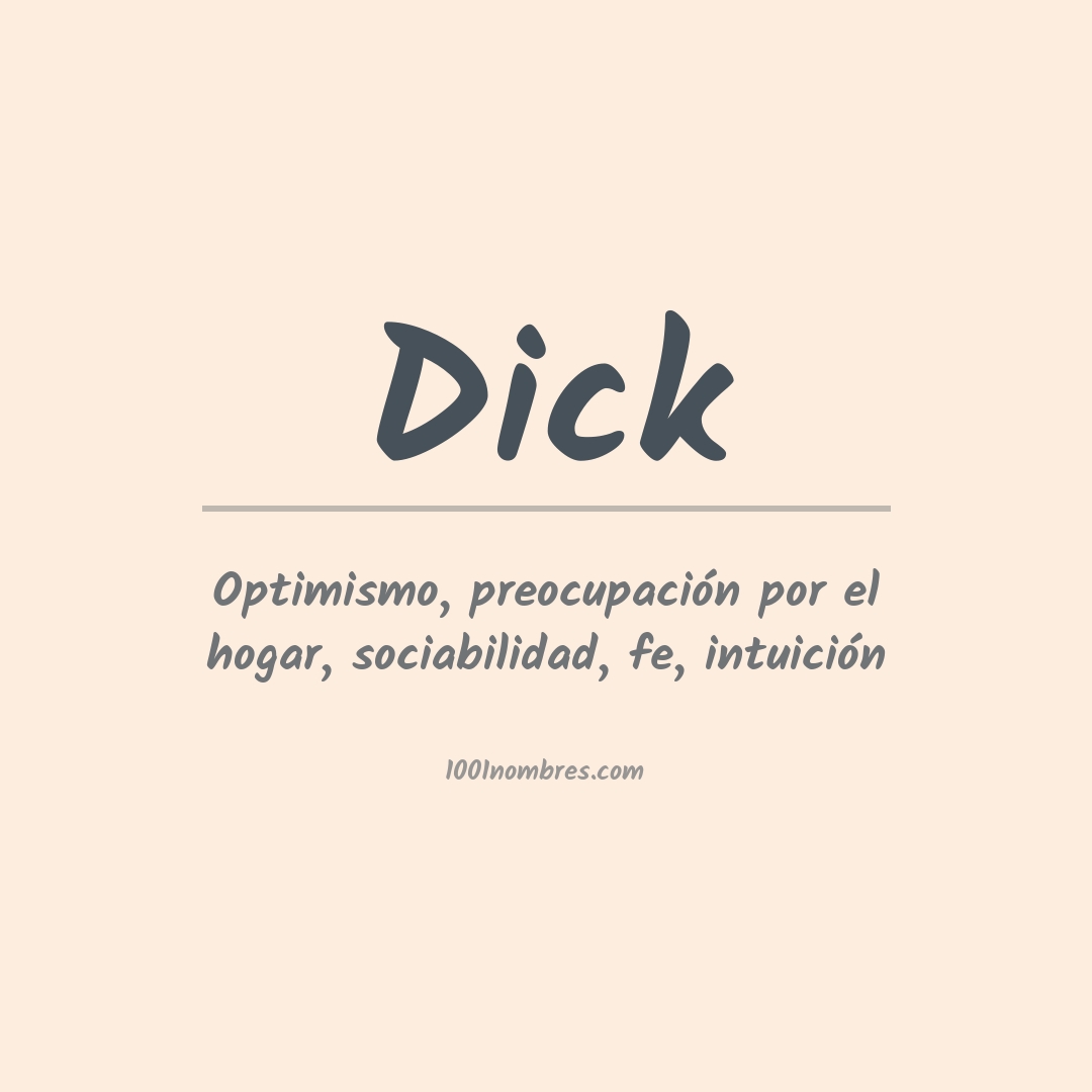 Significado del nombre Dick