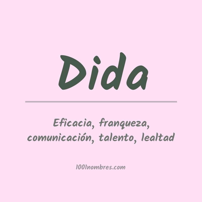 Significado del nombre Dida Significado del nombre Dida