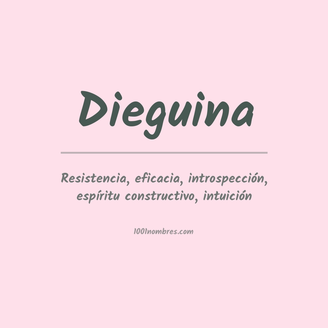 Significado del nombre Dieguina Significado del nombre Dieguina