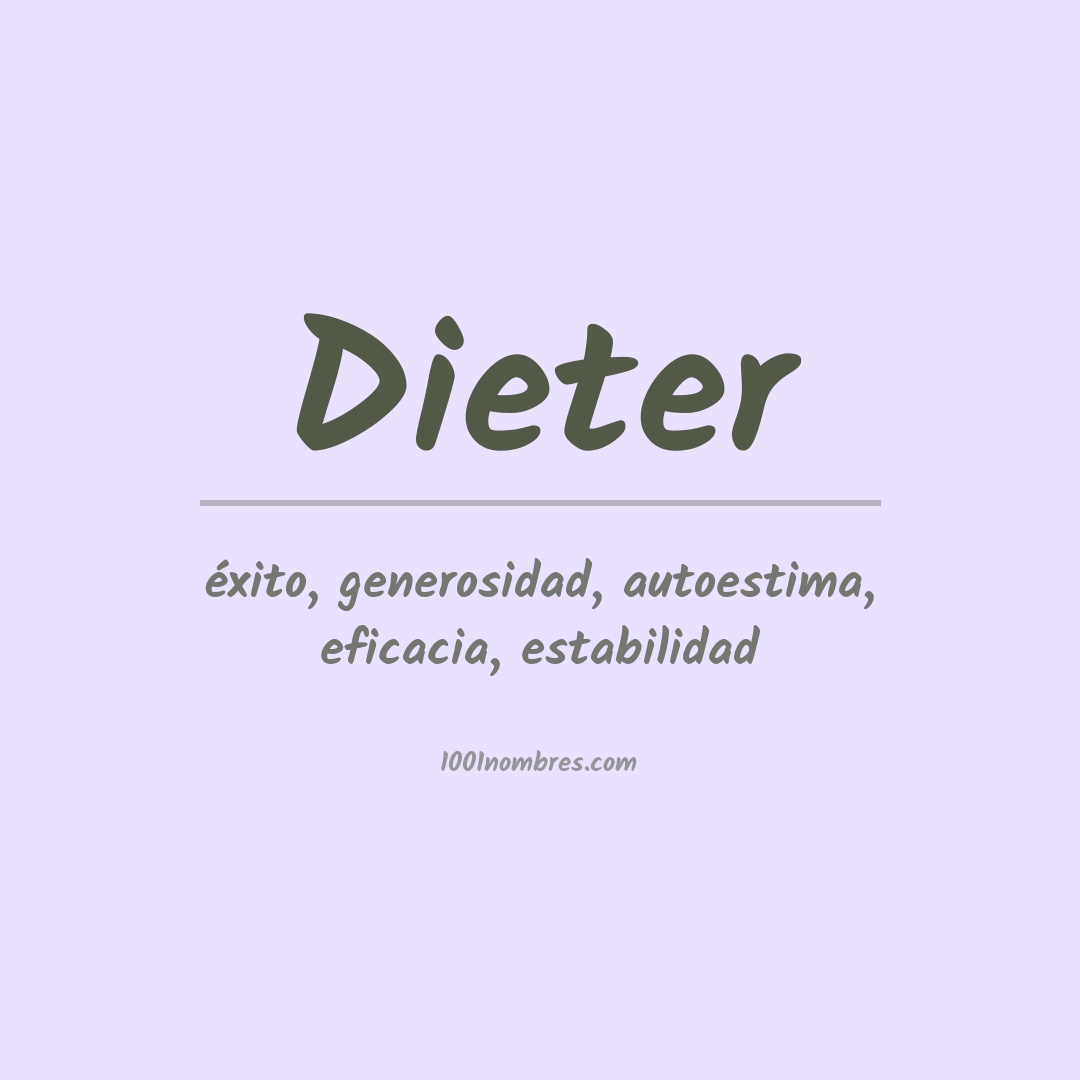 Significado del nombre Dieter