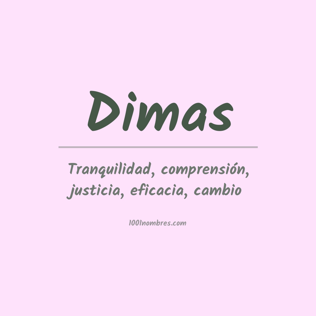Significado del nombre Dimas
