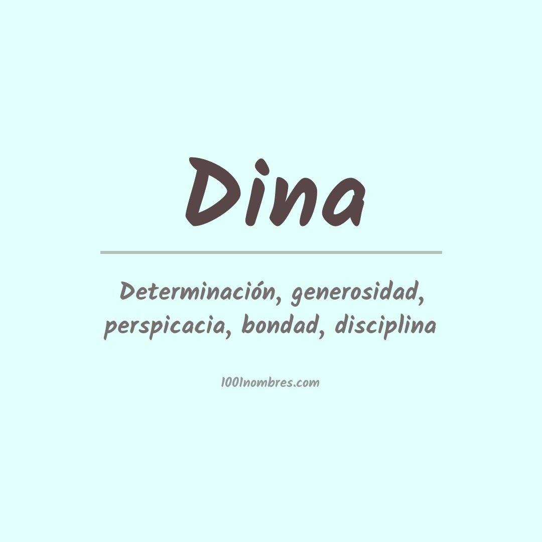 Significado del nombre Dina