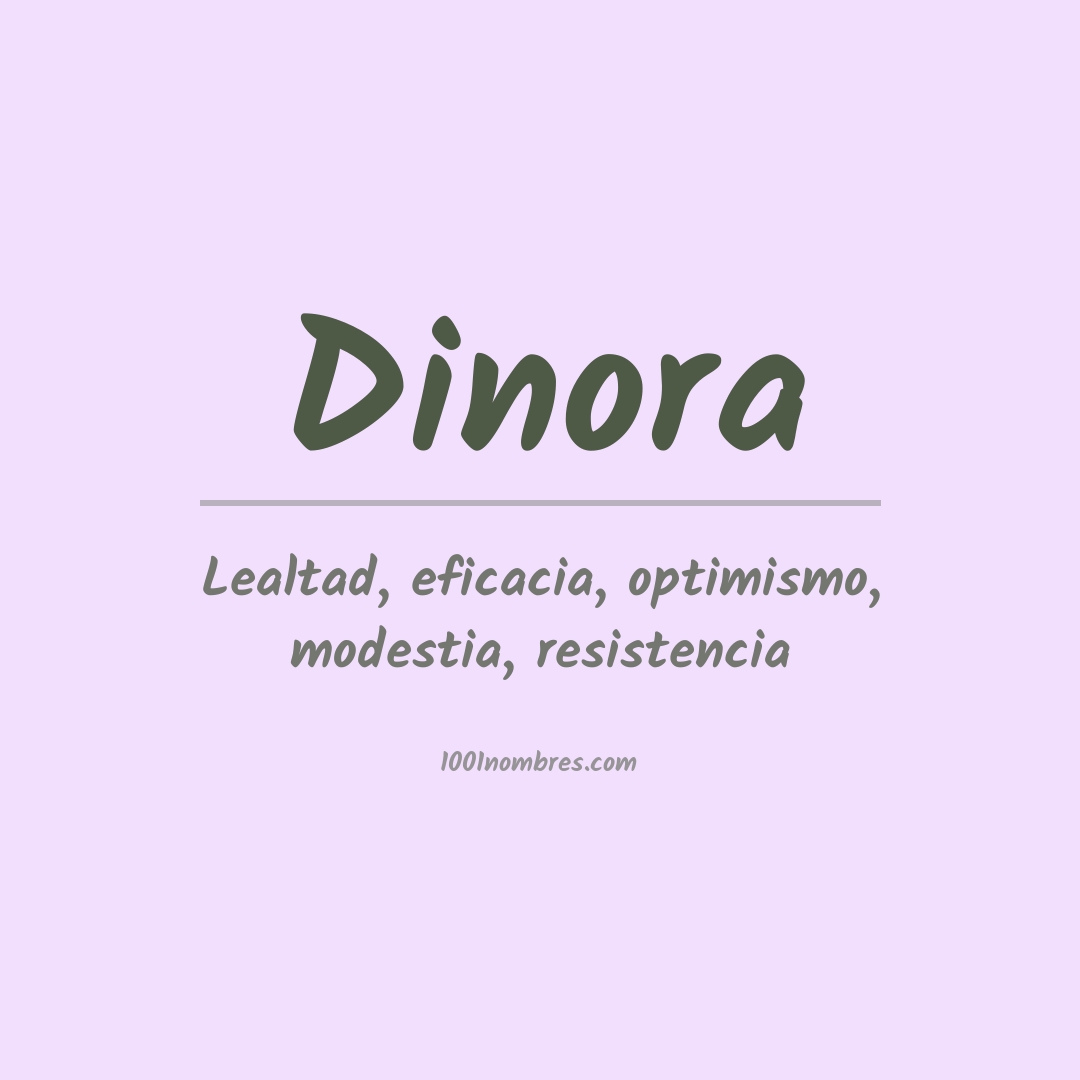 Significado del nombre Dinora