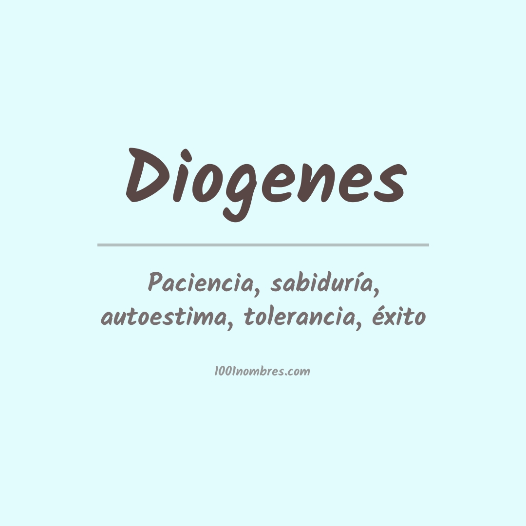 Significado del nombre Diogenes
