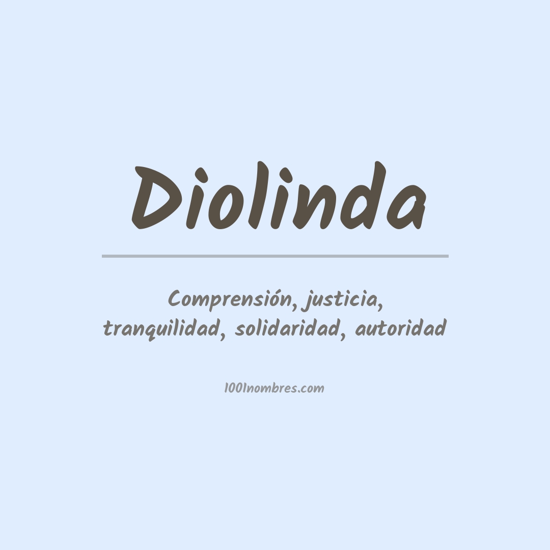 Significado del nombre Diolinda