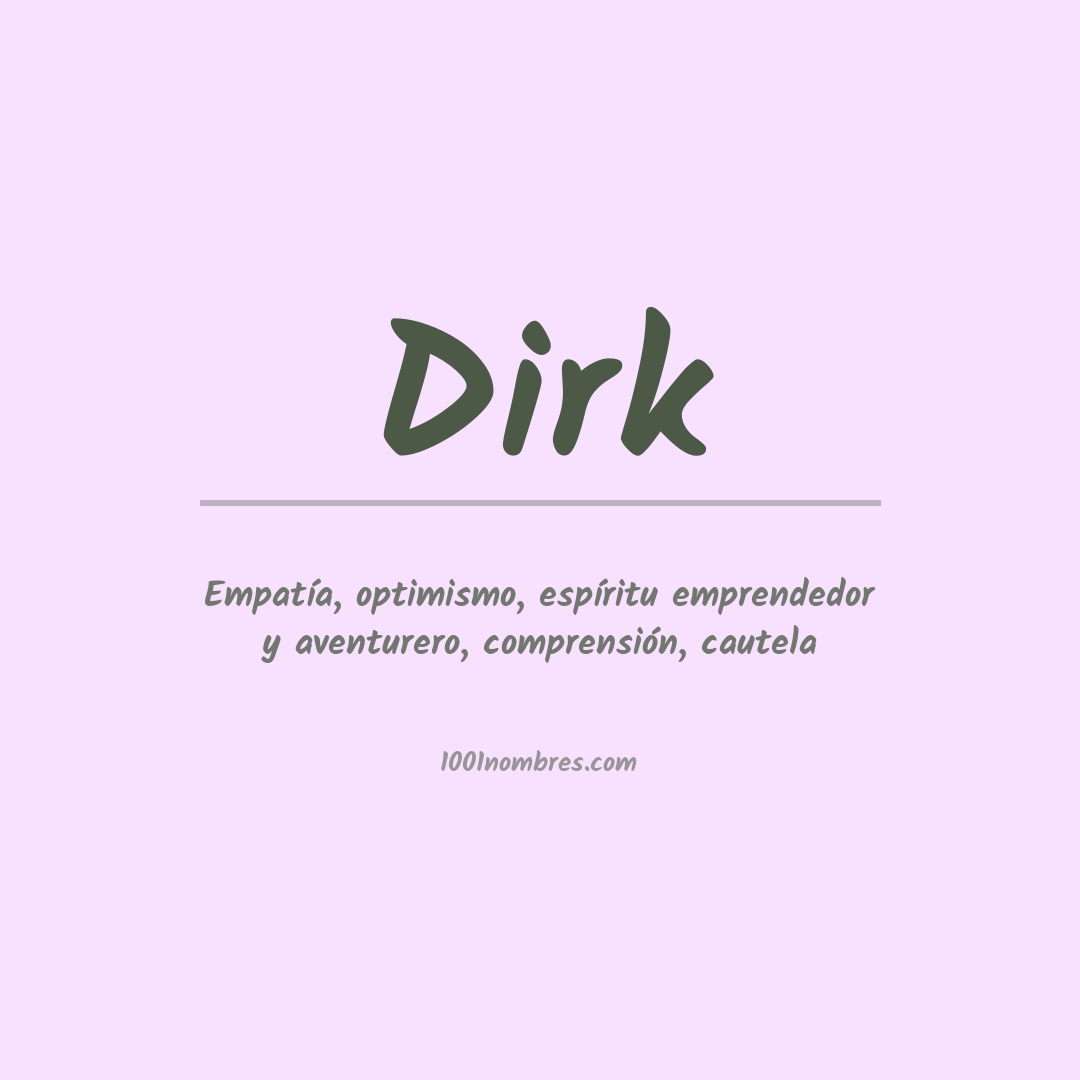 Significado del nombre Dirk