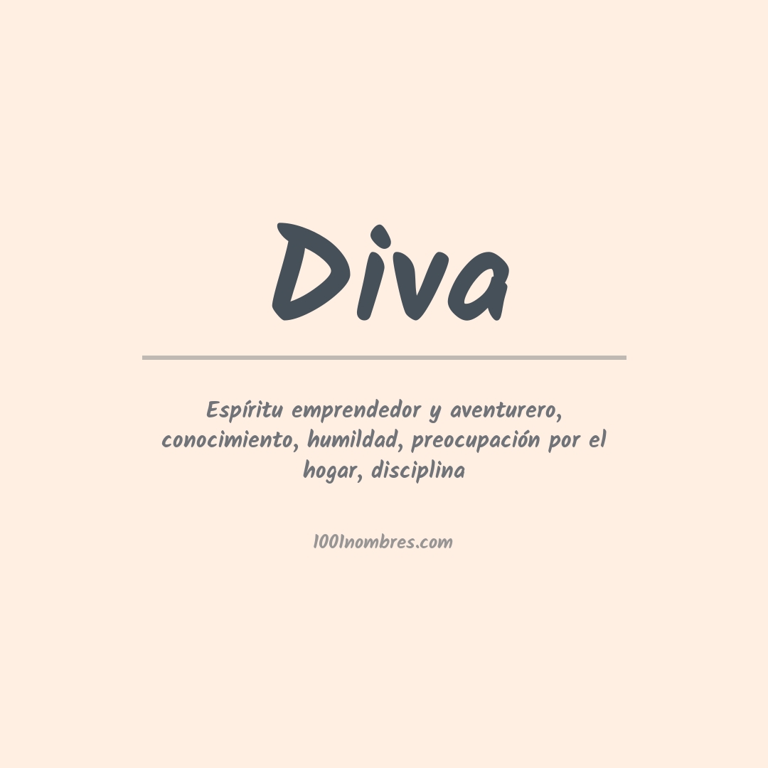 Significado del nombre Diva