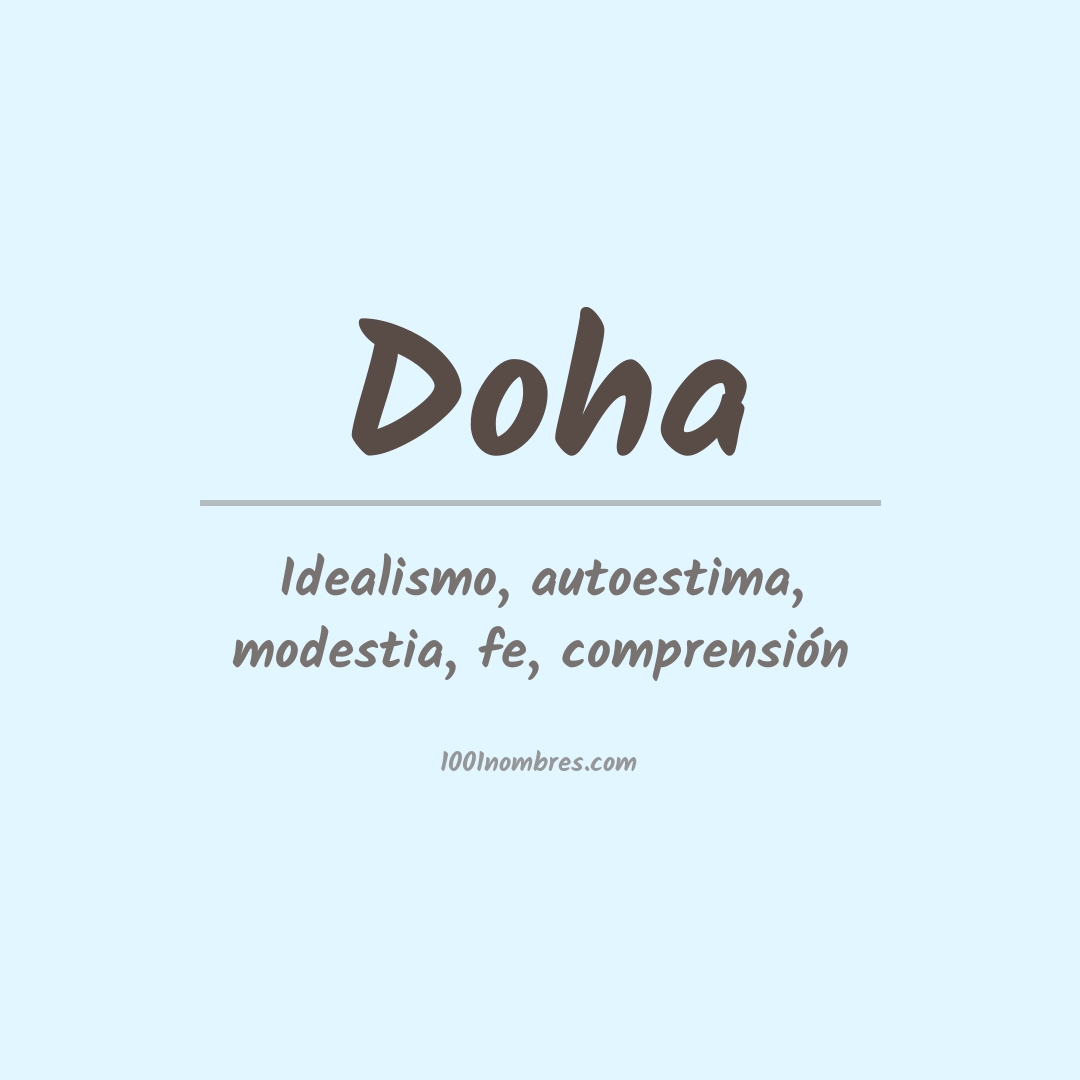 Significado del nombre Doha