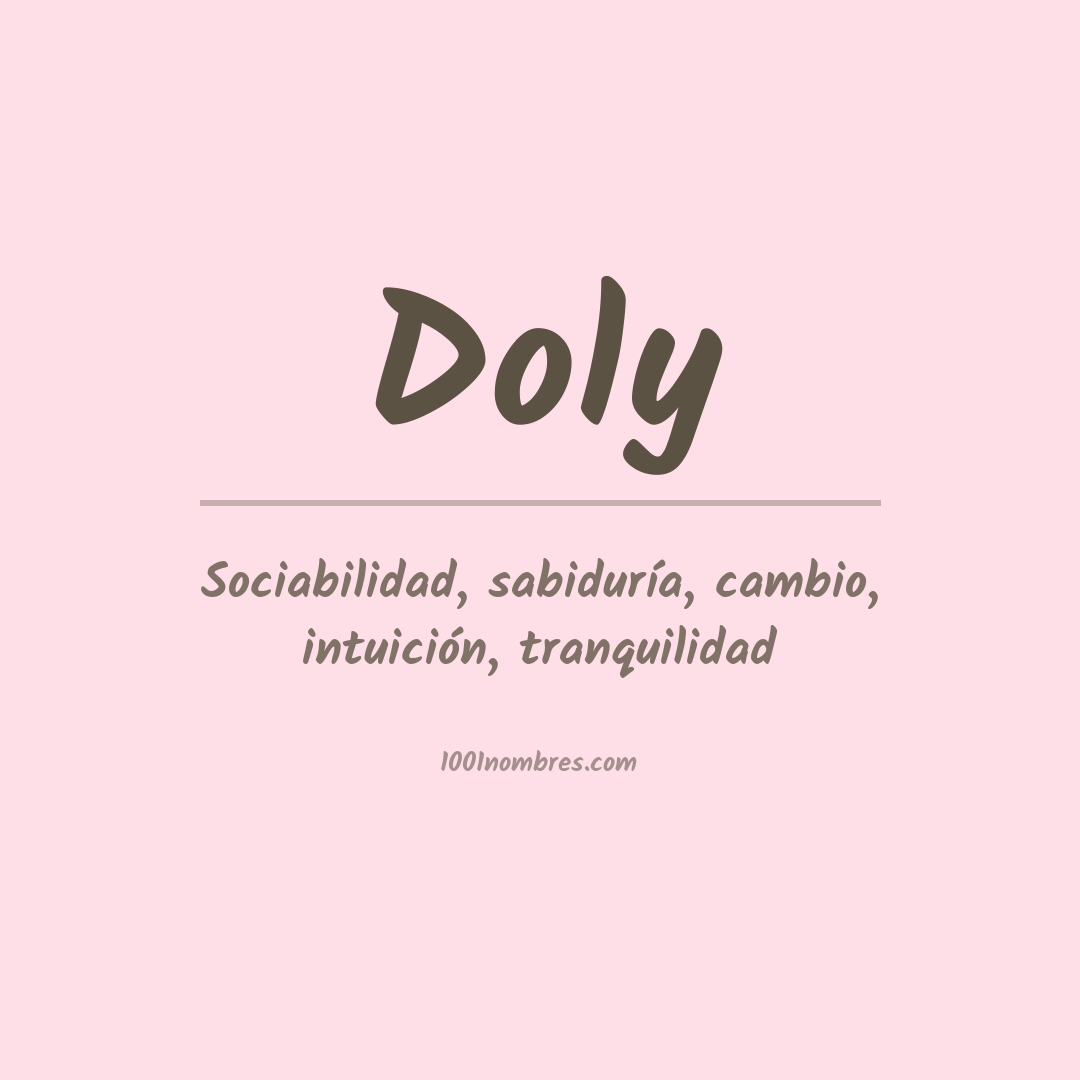 Significado del nombre Doly