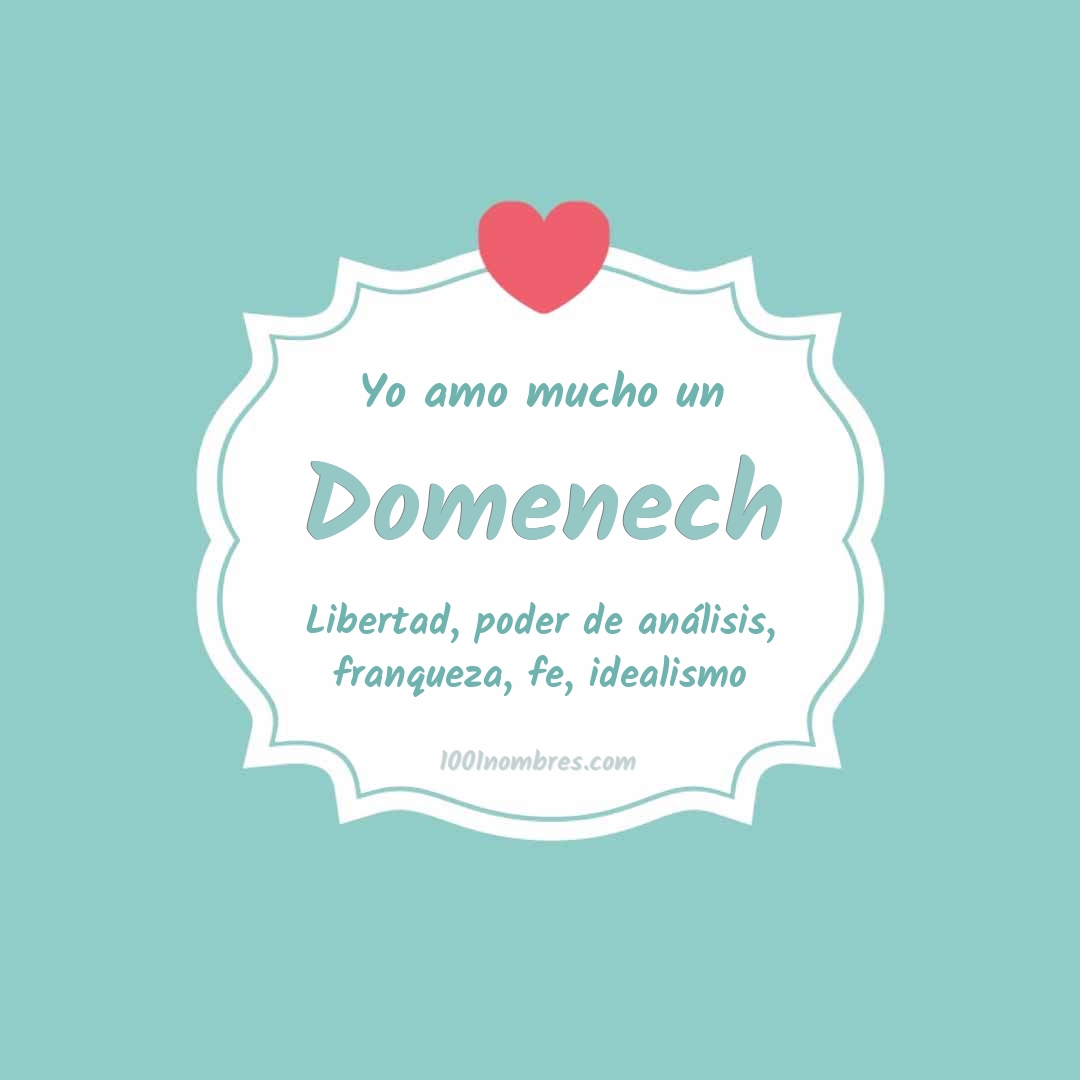 Yo amo mucho Domenech