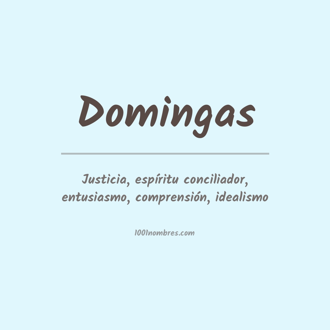 Significado del nombre Domingas