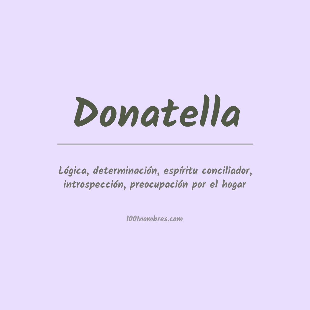 Significado del nombre Donatella