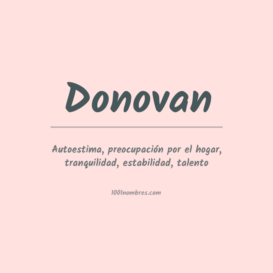 Significado del nombre Donovan