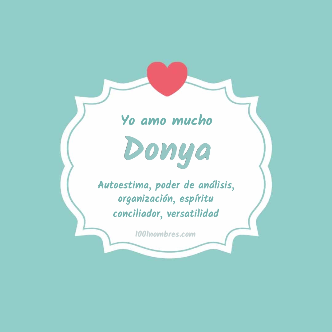 Yo amo mucho Donya