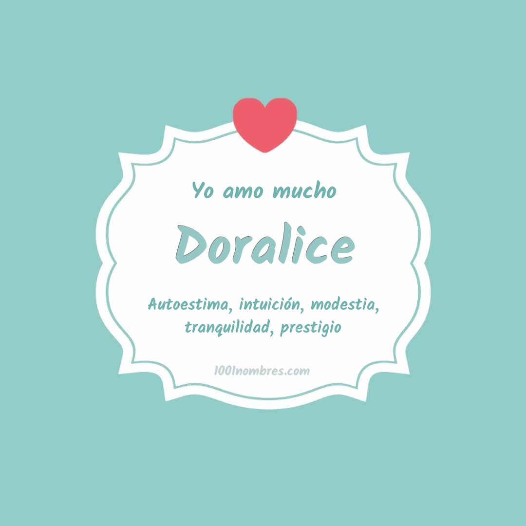 Yo amo mucho Doralice