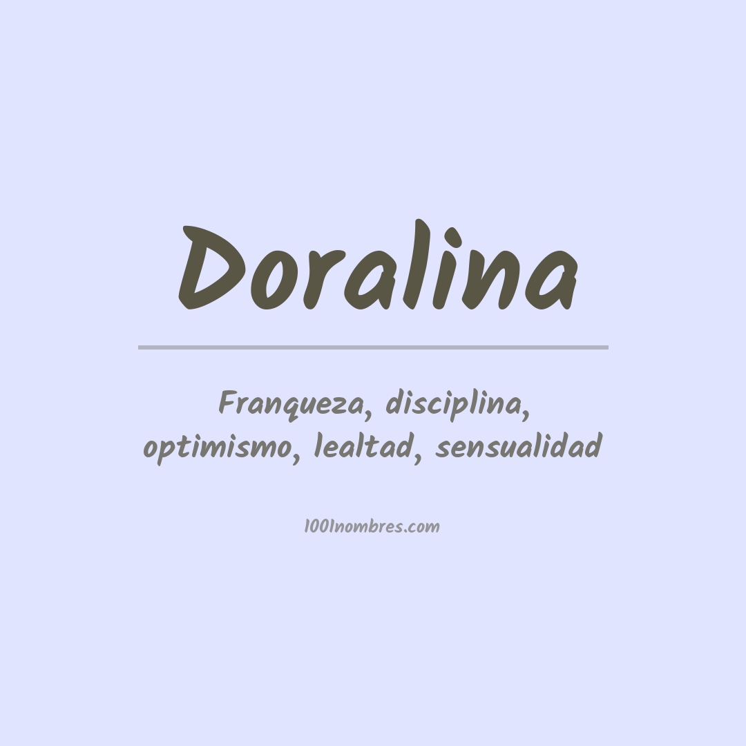 Significado del nombre Doralina