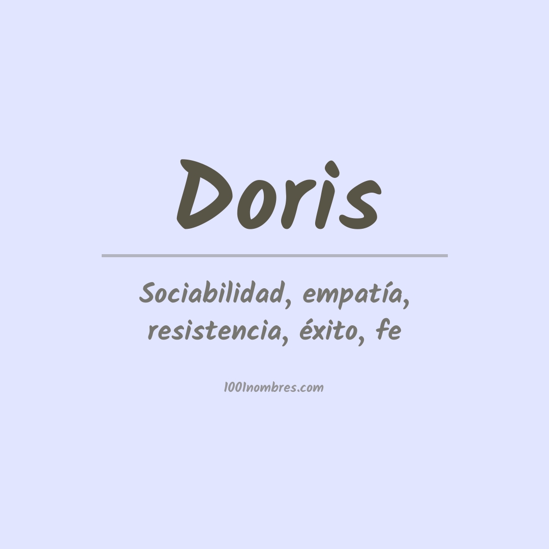 Significado del nombre Doris