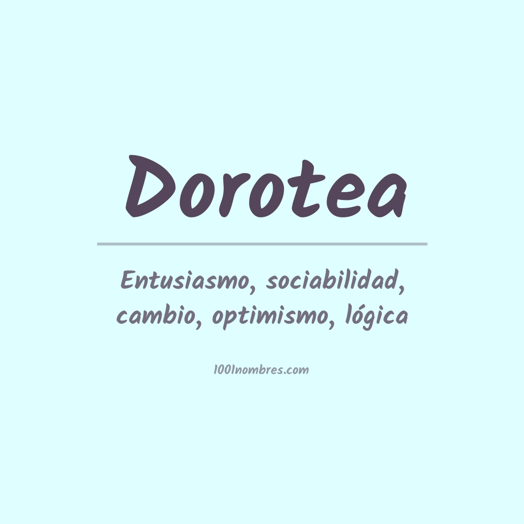 Significado del nombre Dorotea