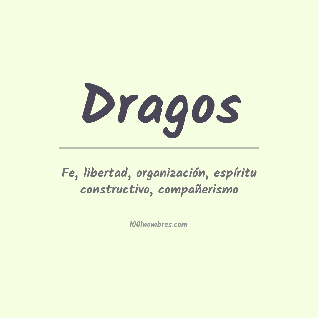 Significado del nombre Dragos