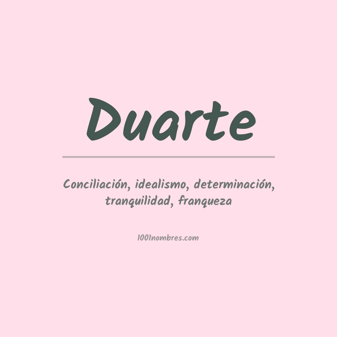 Significado del nombre Duarte