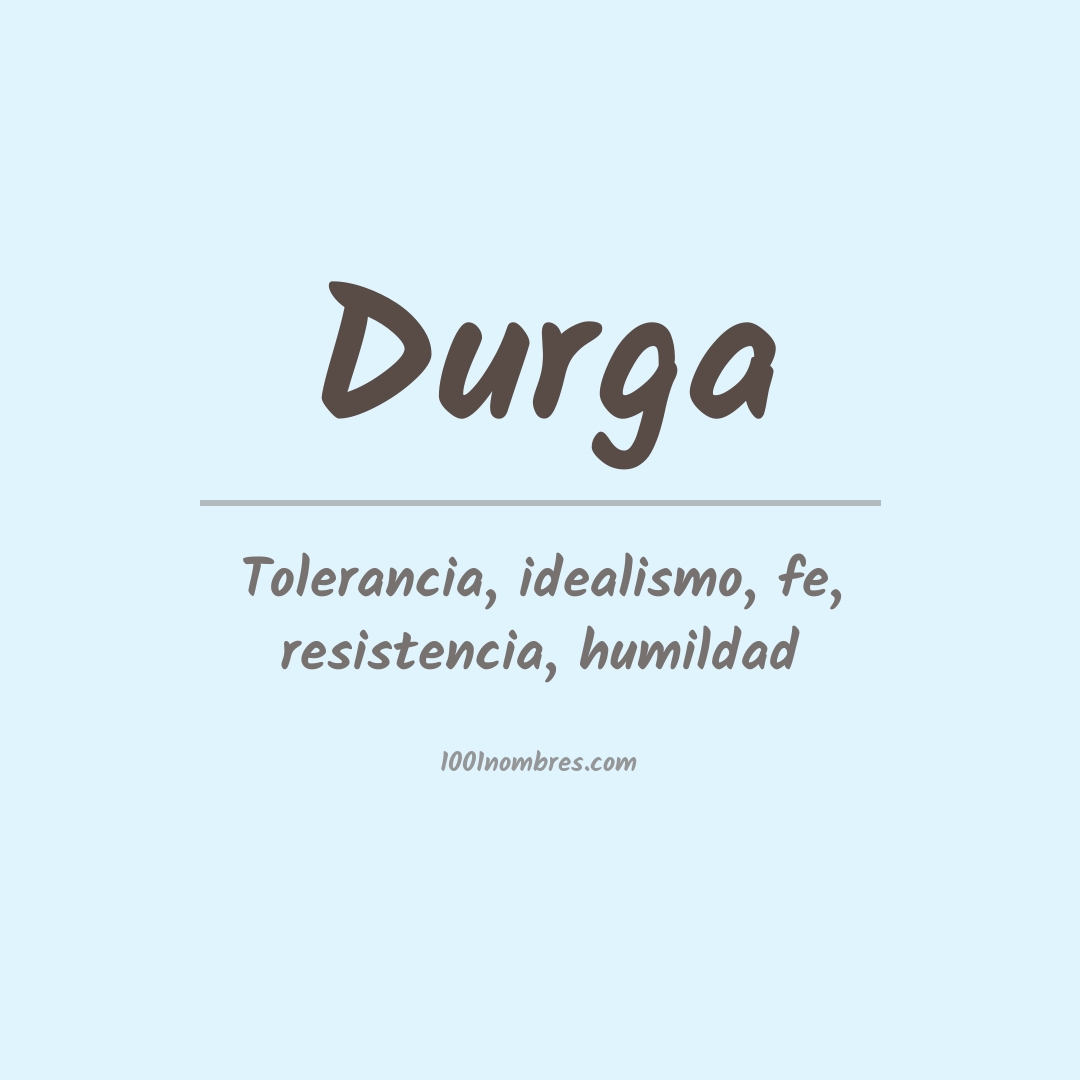 Significado del nombre Durga