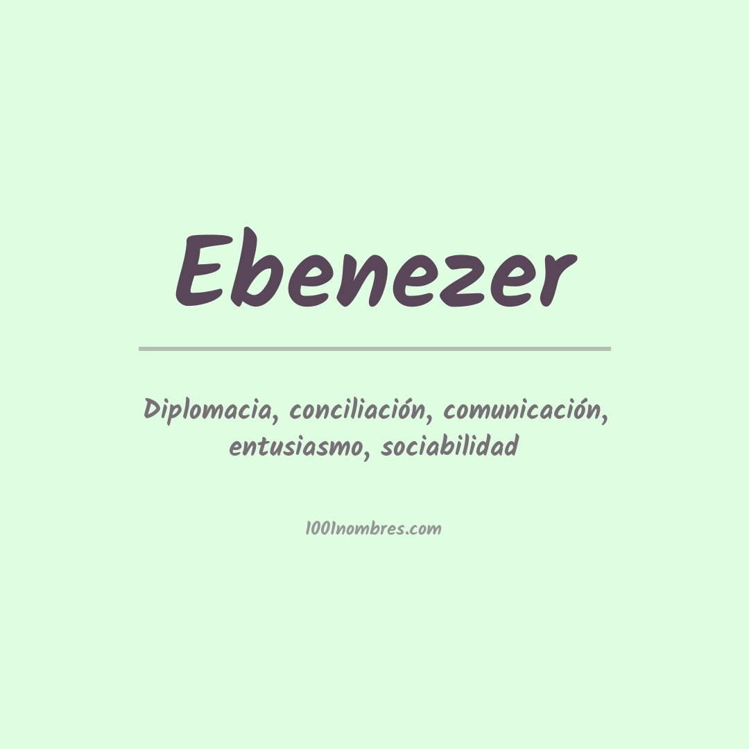 Significado del nombre Ebenezer