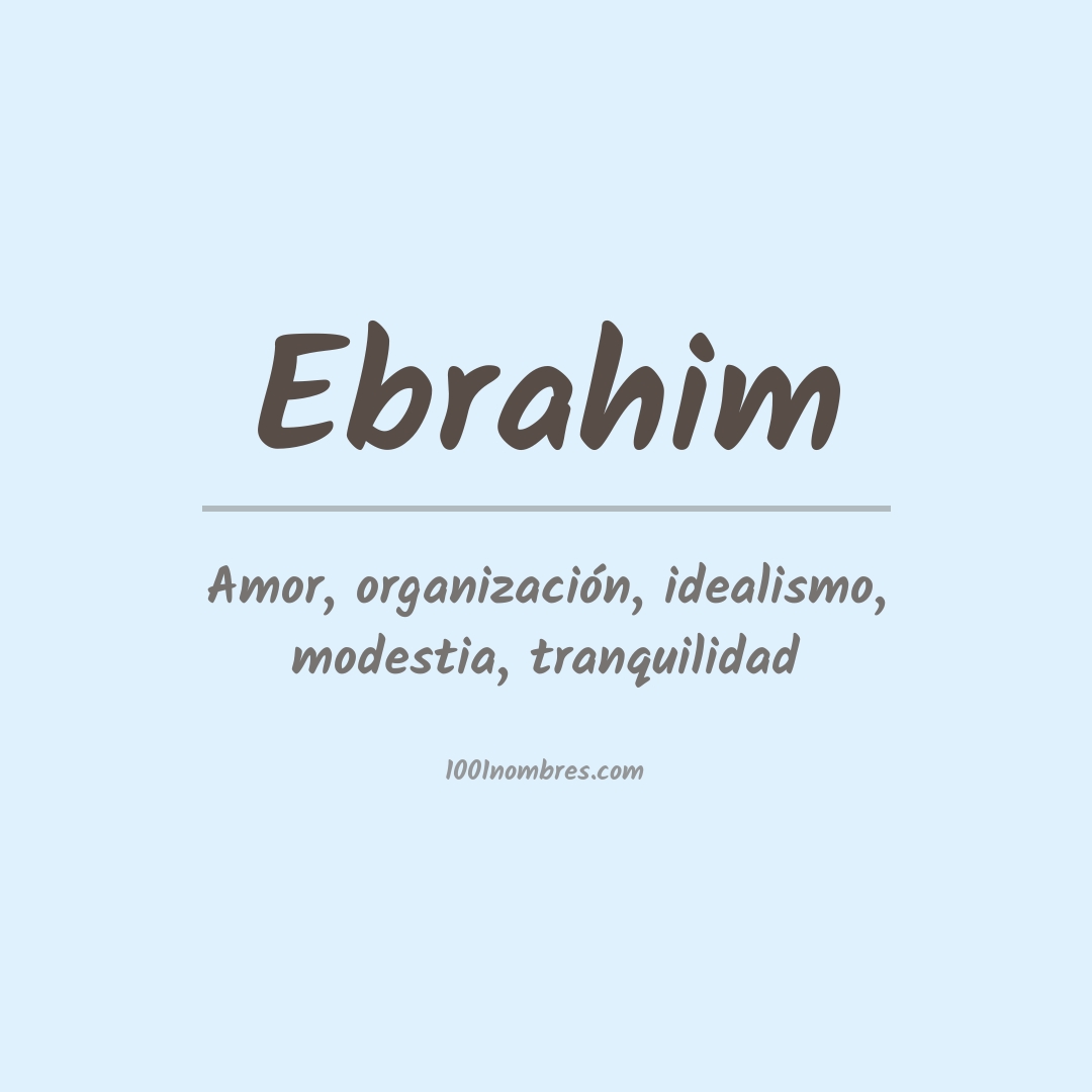 Significado del nombre Ebrahim