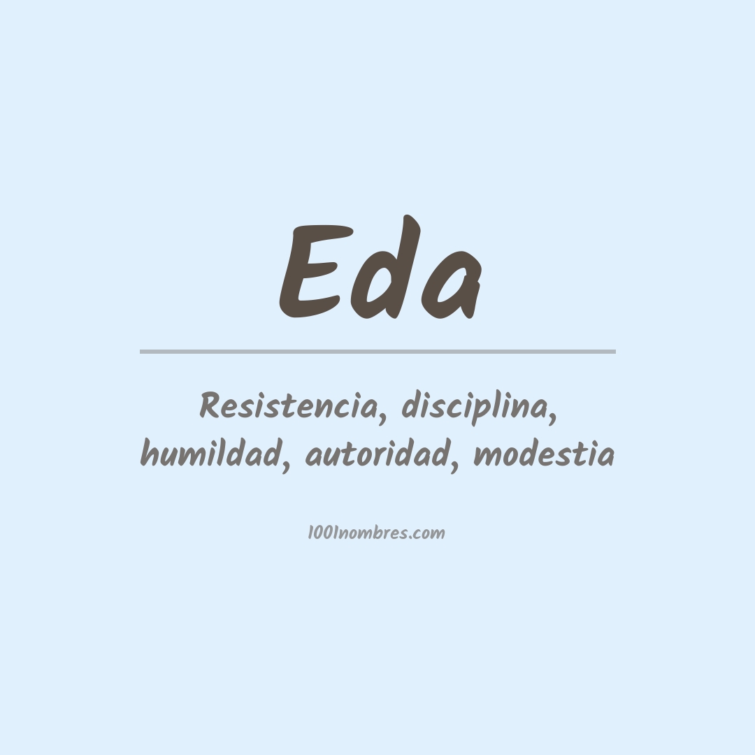 Significado del nombre Eda
