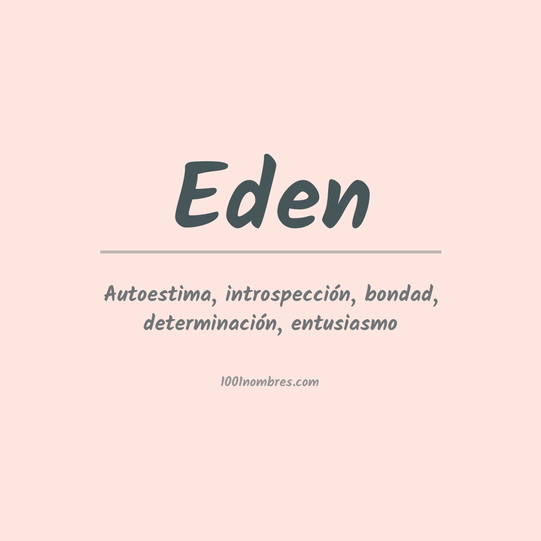 Significado del nombre Eden