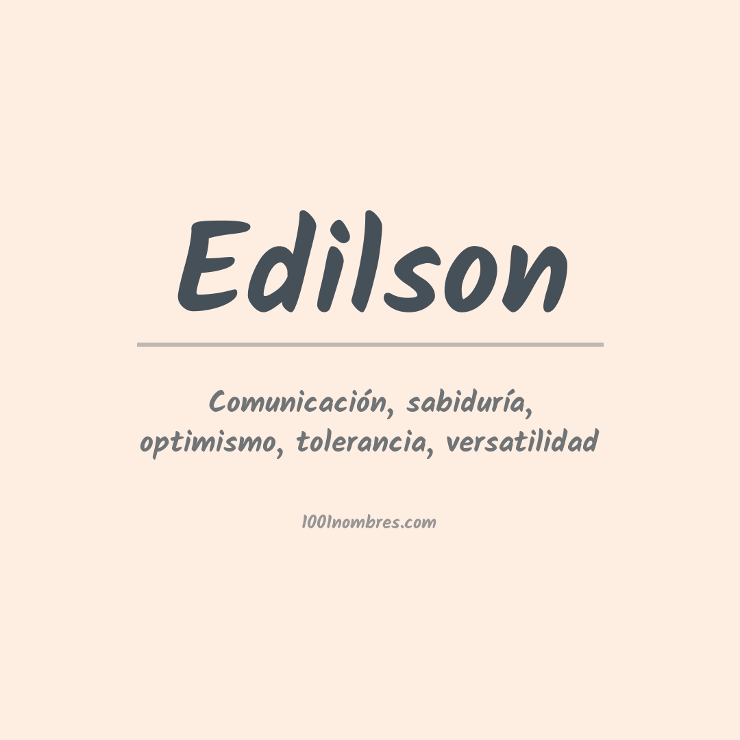 Significado del nombre Edilson