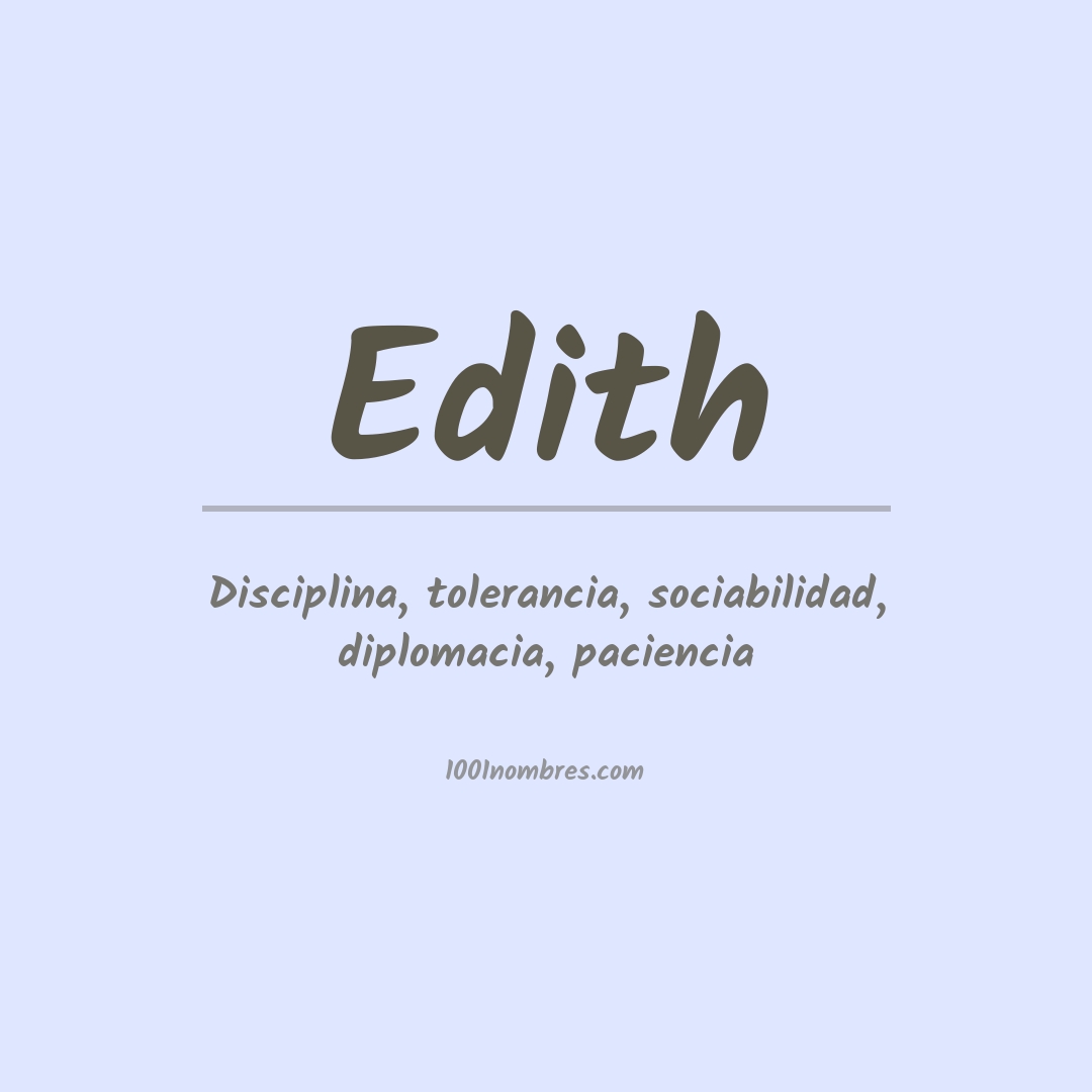 Significado del nombre Edith