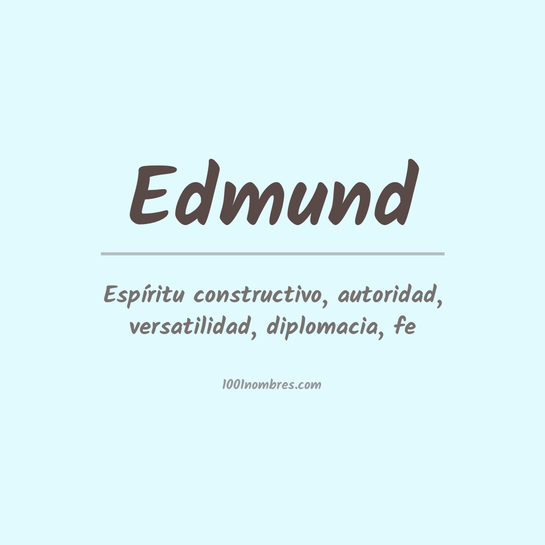 Significado del nombre Edmund