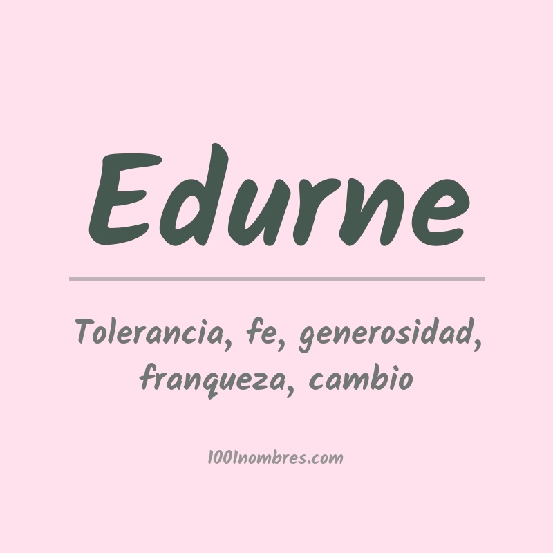 Significado del nombre Edurne Significado del nombre Edurne