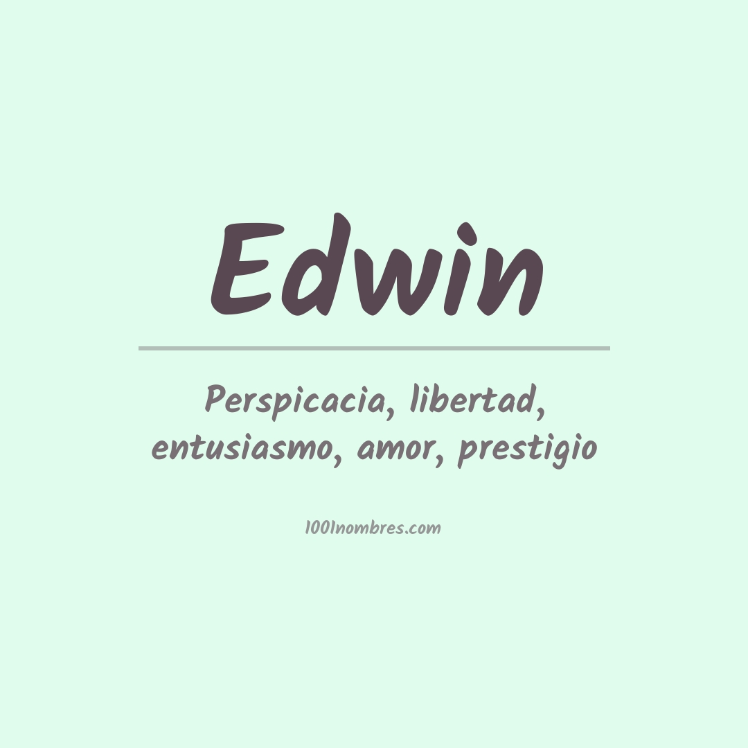 Significado do nome Edwin