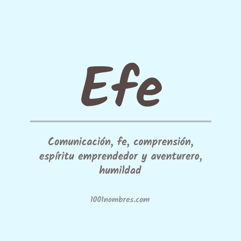 Significado del nombre Efe
