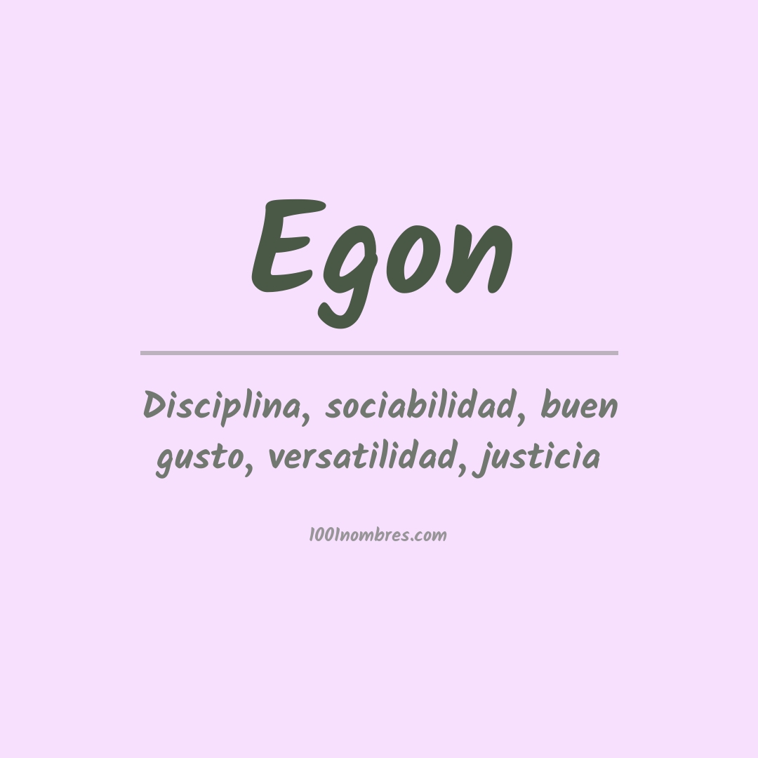 Significado del nombre Egon