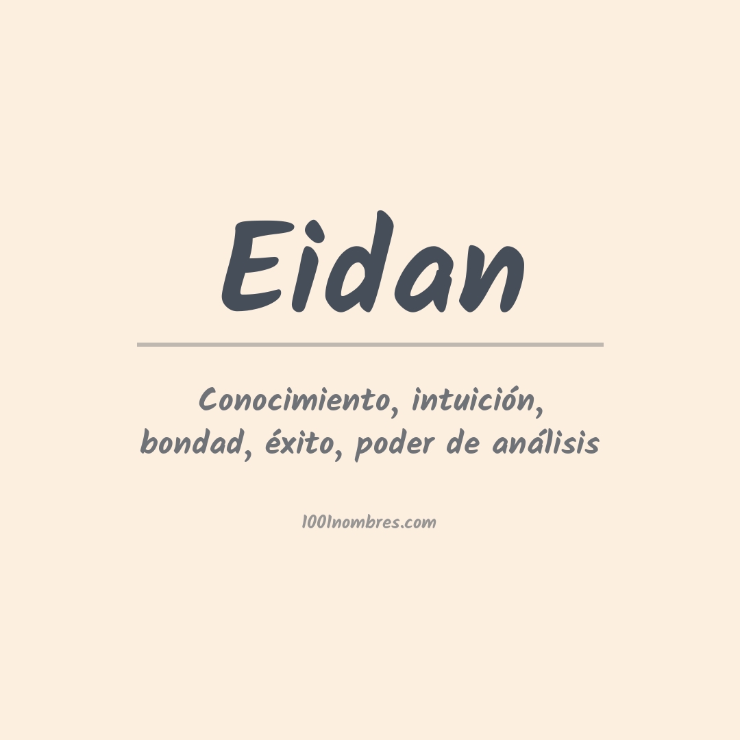 Significado del nombre Eidan