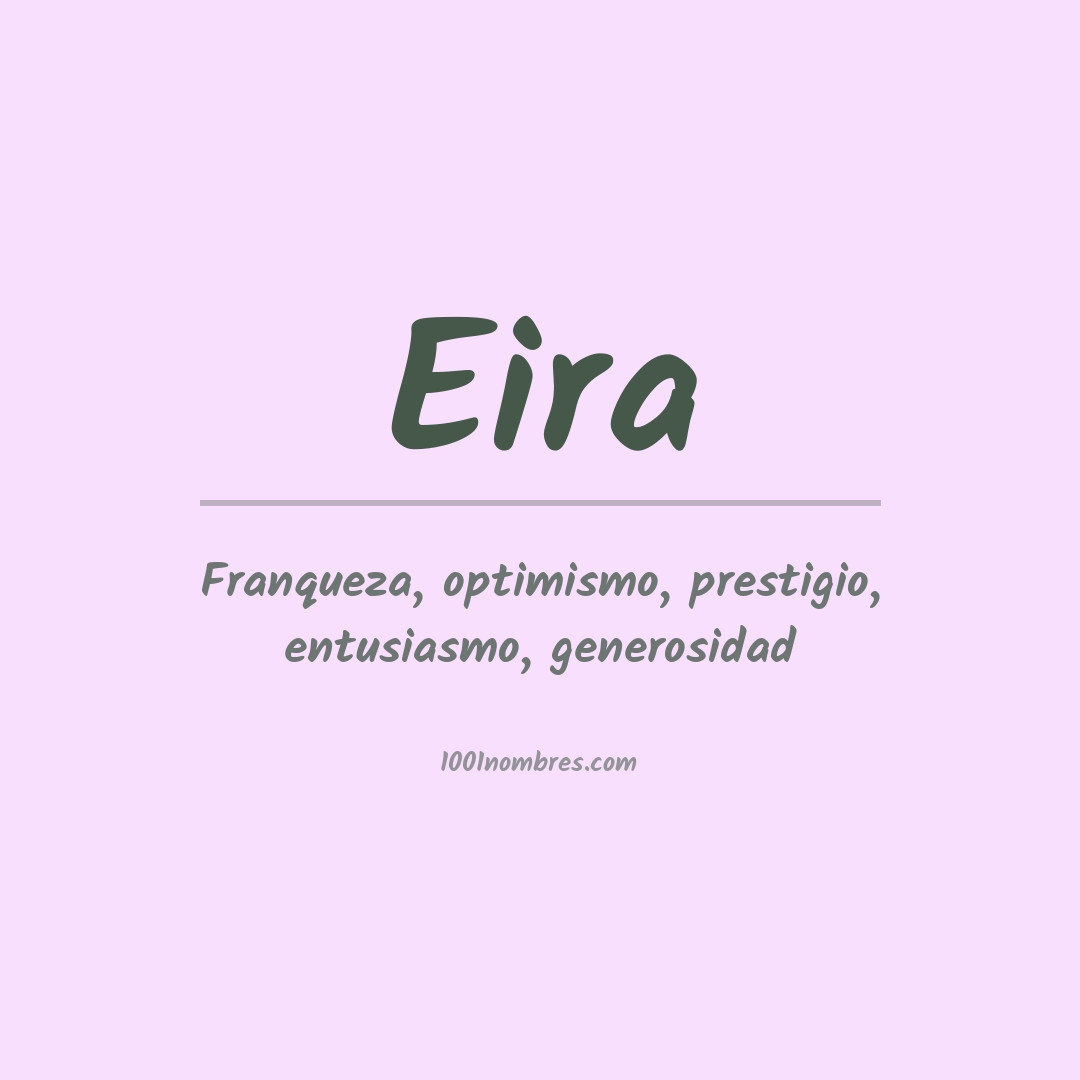 Significado del nombre Eira