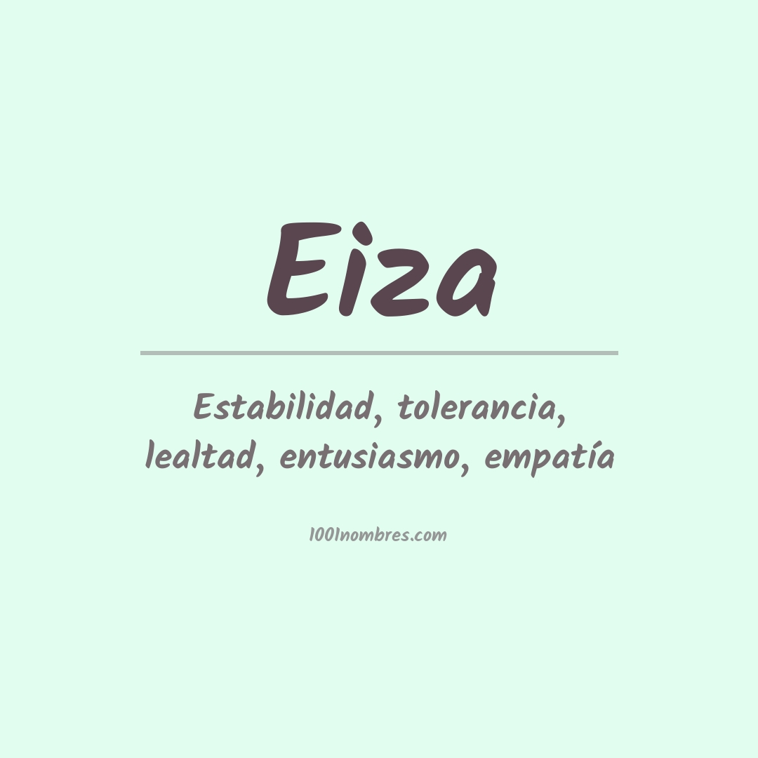 Significado del nombre Eiza