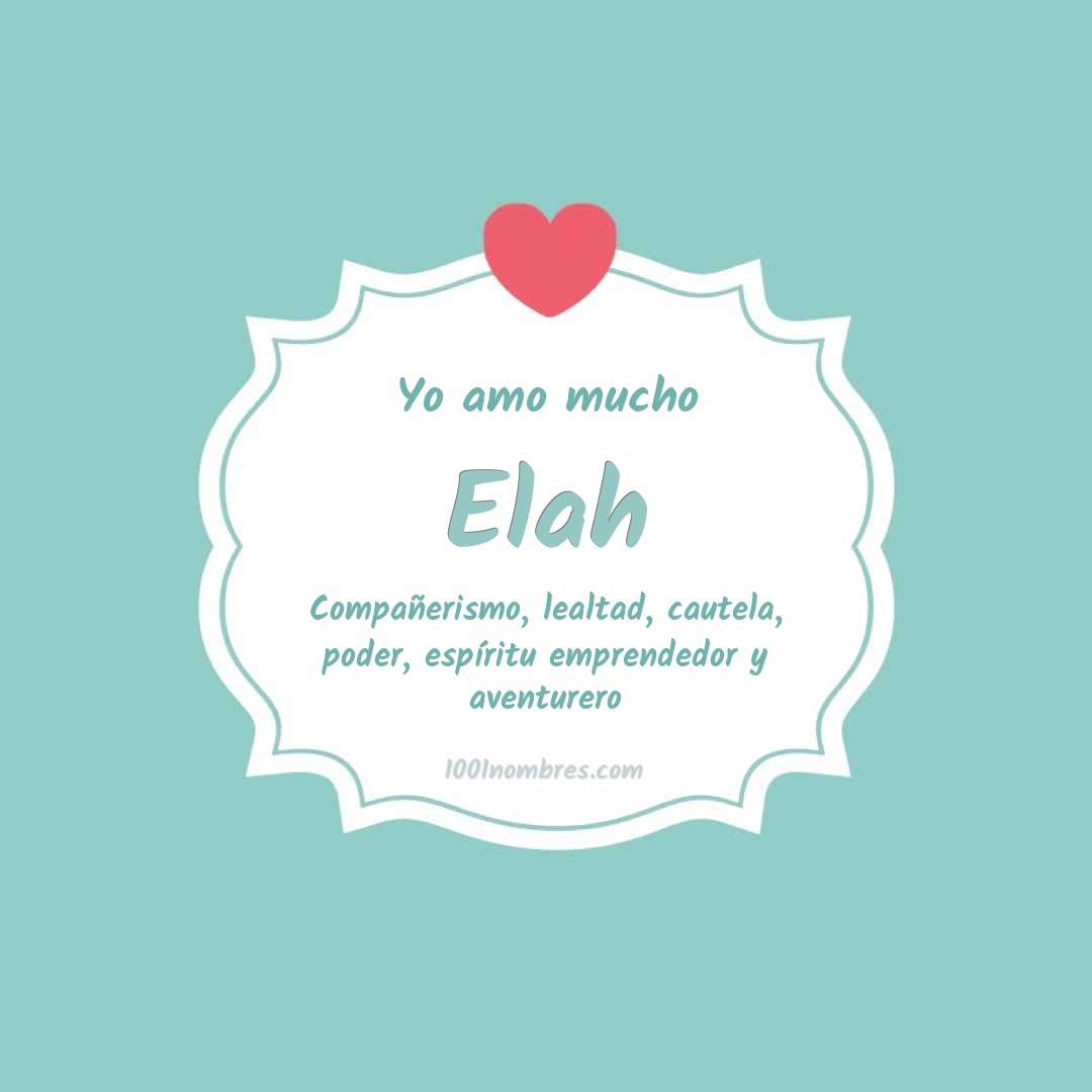 Yo amo mucho Elah Yo amo mucho Elah